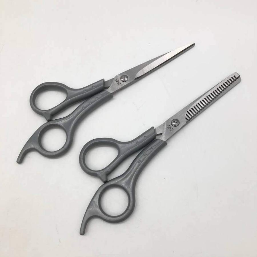 【中古】 メンズ ヘアカットセット ヘアーカッター＆ハサミ2本 スキカット GTS-6030 貝印 散髪用ハサミ コードレス 充電式 散髪 家庭用 黒 |  | 04