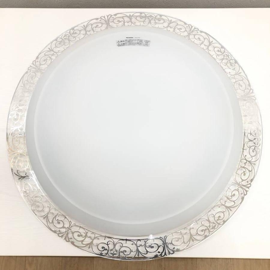 【中古】 パナソニック LEDシーリングライト LGBZ3488 〜12畳 リモコン付き Panasonic 天井照明 照明器具 丸型 模様入り 昼光色・電球色 | Panasonic | 01