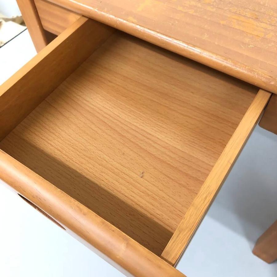 【中古】 キッズ用 デスク＆チェア ブラウン系 木製 ミニデスク ミニチェア ナチュラル インテリア 子供用 デスクセット ミニサイズ 学習机 中古 |  | 02
