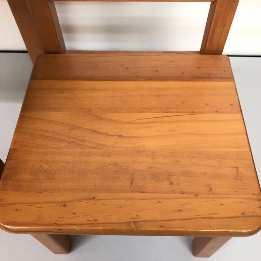 【中古】 キッズ用 デスク＆チェア ブラウン系 木製 ミニデスク ミニチェア ナチュラル インテリア 子供用 デスクセット ミニサイズ 学習机 中古 |  | 03