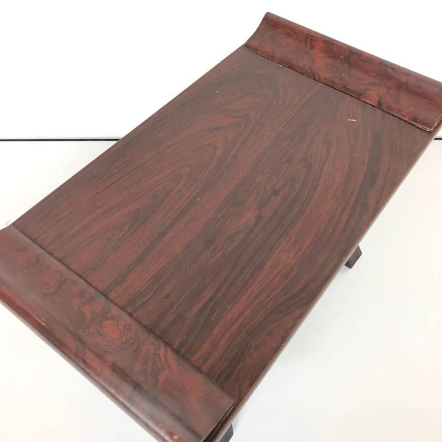 【中古】 経机 赤茶系 筆返し付き 幅48.5cm 御供机 引き出し付き 机 お経 台 卓 木製 テーブル ブラウン 仏具 お供え 供養 お経 |  | 01