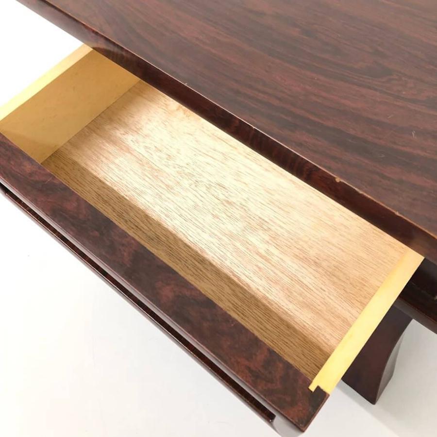 【中古】 経机 赤茶系 筆返し付き 幅48.5cm 御供机 引き出し付き 机 お経 台 卓 木製 テーブル ブラウン 仏具 お供え 供養 お経 |  | 02