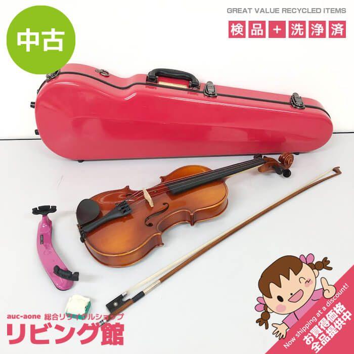 【中古】 スズキ バイオリン No.230 4/4 2010 ケース付き 弓付き 肩当て付 ハードケース 赤 レッド Suzuki ヴァイオリン アウトフィット ビギナーズモデル | 