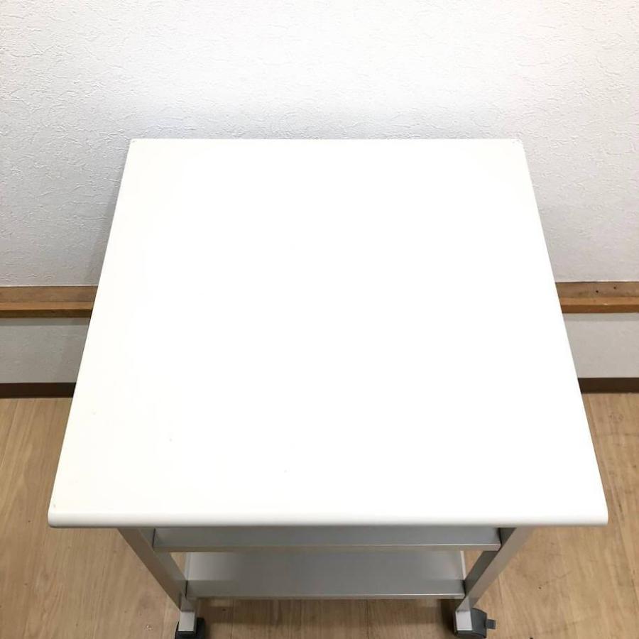 【中古】 エレコム プリンタラック MD-10P キャスター付き プリンタ台 プリンター 置台 スチール製 中棚付 プリンタスタンド オフィス キャビネット 作業台 | ELECOM | 01