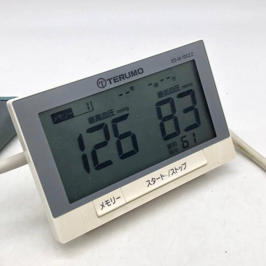【中古】 テルモ 上腕式血圧計 ES-W100ZZ ホワイト TERUMO デジタル 自動血圧計 コンパクト 家庭用 上腕式 電子血圧計 血圧計 中古 | テルモ | 01