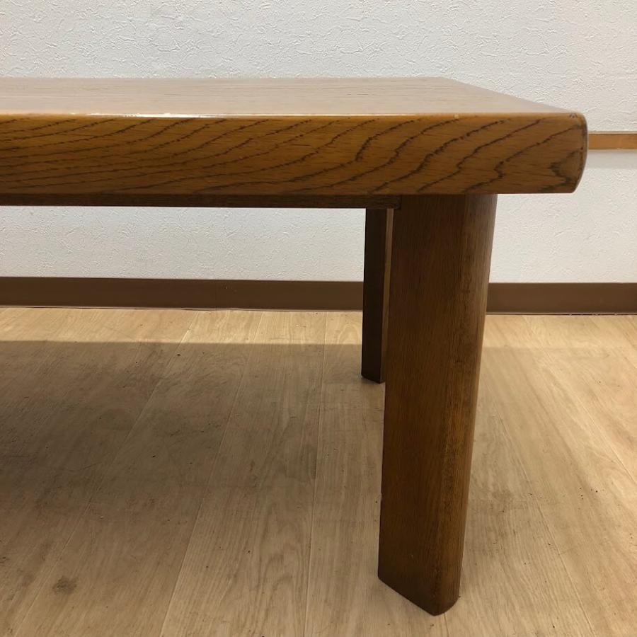 【中古】 浜本工芸 センターテーブル 125×60cm HAMAMOTO 天然木 ローテーブル 長方形 レトロ 木製 センターテーブル 中古 | 浜本工芸 | 03