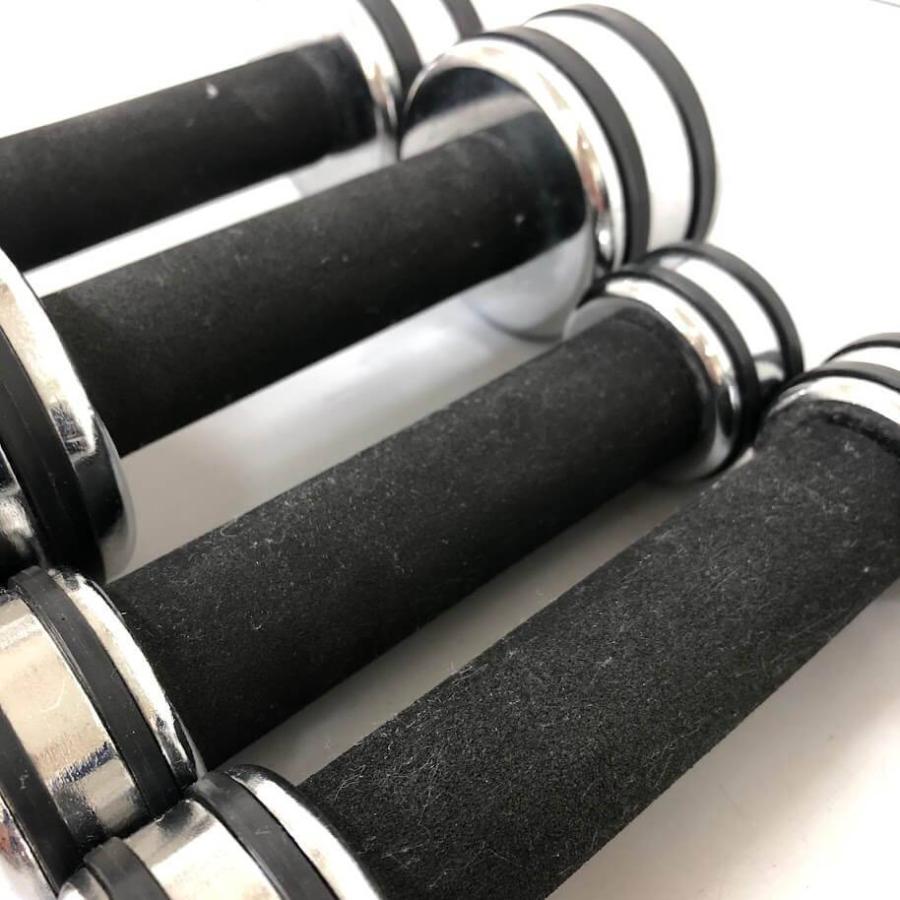 【中古】 ダンベル 4個セット 3kg×2個 1kg×2個 固定式ダンベル クロームダンベル 金属 トレーニング エクササイズ 筋トレ クロームアレイ 鉄アレイ |  | 03