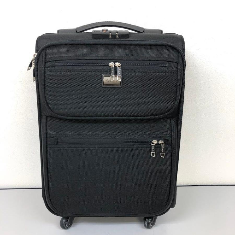 【中古】 Panviene ソフトキャリーケース 黒 ジッパー式 4輪 ダイヤルロック パンビーヌ キャリーバッグ ブラック 旅行バッグ 鞄 旅行 出張 コンパクト |  | 02