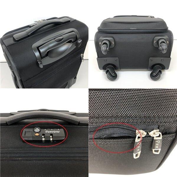 【中古】 Panviene ソフトキャリーケース 黒 ジッパー式 4輪 ダイヤルロック パンビーヌ キャリーバッグ ブラック 旅行バッグ 鞄 旅行 出張 コンパクト |  | 04