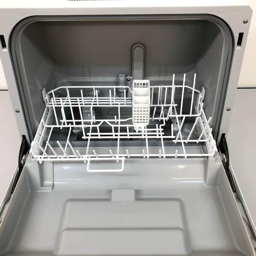 【中古】 パナソニック 食器洗い乾燥機 NP-TCR5-W ホワイト 3人用 Panasonic 食器洗い 食器乾燥 食器18点 コンパクト プチタイプ 水切りカゴサイズ 卓上 | Panasonic | 02