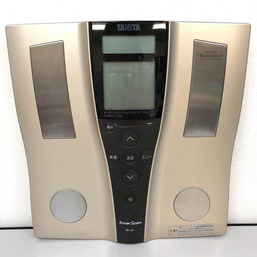 【中古】 タニタ 体組成計 BC-J01 ゴールド系 インナースキャン TANITA InnerScan 体重計 デジタル 音声ガイド ヘルスメーター 体組成計 中古 | インナースキャン | 01