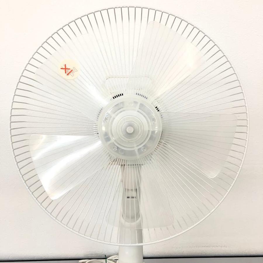 【中古】 ヤマゼン リビング扇風機 YMR-K303 ホワイト 5枚羽 リモコン付き 扇風機 リビングファン 白 リズム風 首振り 風量調整 切タイマー | 山善 | 01