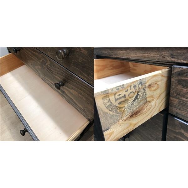 【中古】 ハイチェスト 6段 引出8杯 幅85cm ダークブラウン 古材 木目 民芸調 レトロ感 古民家 タンス たんす 箪笥こげ茶 チェスト 引出収納 |  | 04