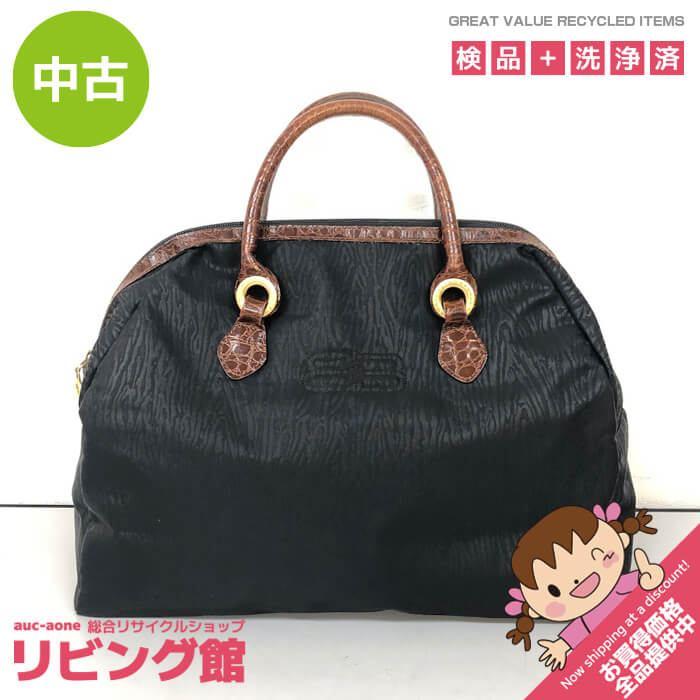 BALENCIAGA（バレンシアガ） 【中古】 ボストンバッグ 黒 ナイロン