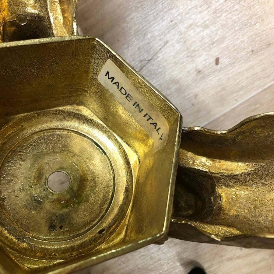 【中古】 イタリー製 ポールハンガー ゴールド×オニキス コート掛け コートツリー MADE IN ITALY インテリア アンティーク イタリア製 コートハンガー 中古 |  | 04