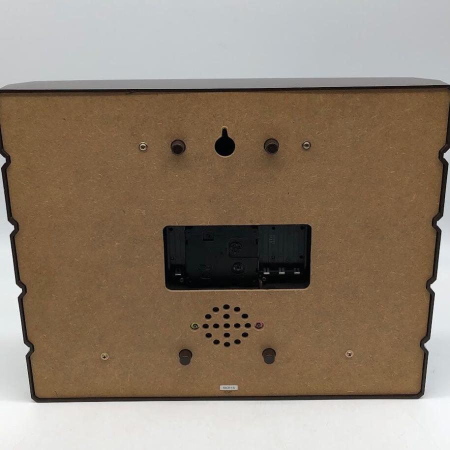 【中古】セイコー 壁掛け時計 RX311B 木目調 レトロ Chime&Strike アナログ時計 チャイム 壁掛け ステップ秒針 SEIKO 掛時計 木製風 スクエア |  | 03
