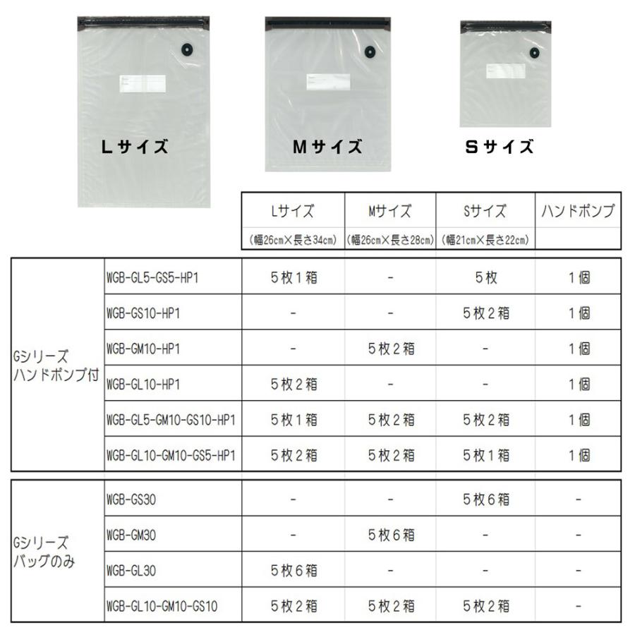 ダブルジッパー真空パック 袋　Ｌサイズ（26cm×長さ34cm）10枚 ハンドポンプ１個 Aoniyoshi-pacG WGB-GL10-HP1｜aoniyoshi｜03