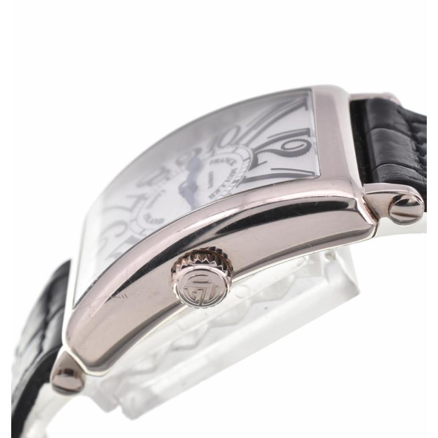 ☆良品【FRANCK MULLER】フランクミュラー ロングアイランド K18WG/レザー 902QZ  クォーツ レディース Y#101689｜aonohappa｜03