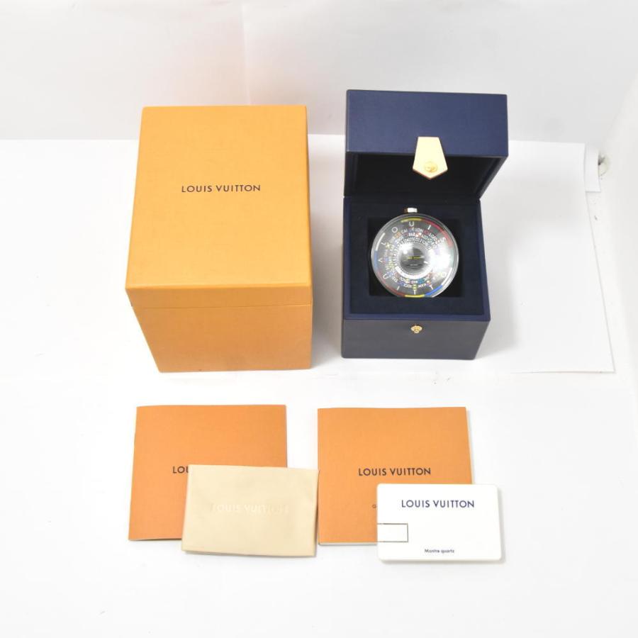 ルイヴィトン エスカルテーブルクロック Q5Q000 置き時計 クォーツ