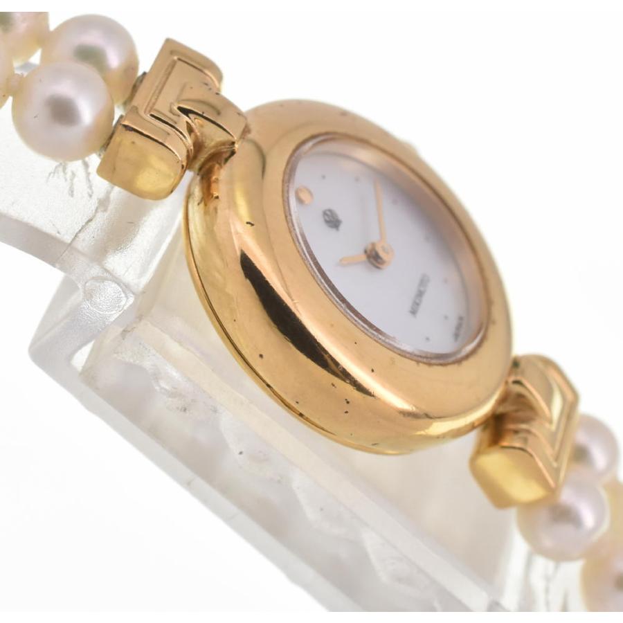 MIKIMOTO △ 【MIKIMOTO】ミキモト 2連 パールウォッチ JAL限定