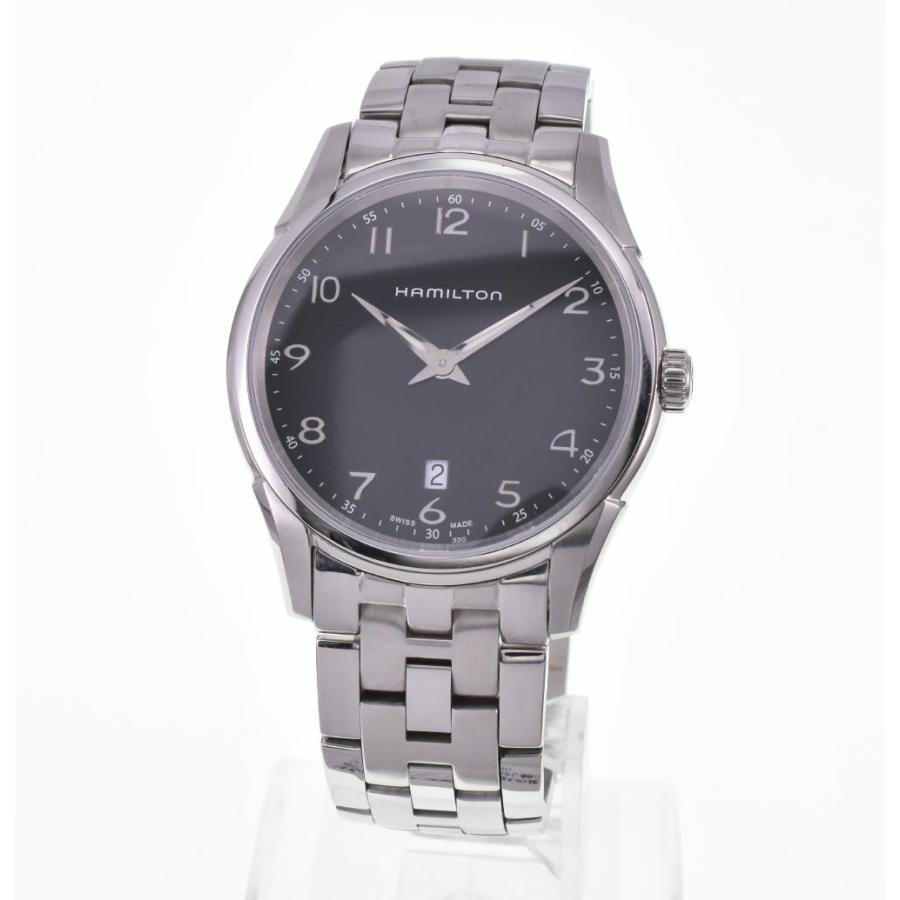 美品】Hamilton ジャズマスター H385111デイト ブラック文字盤 美品