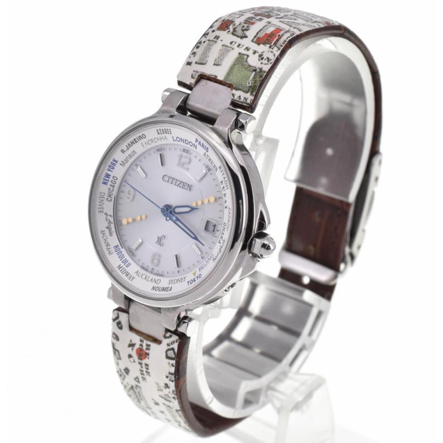 CITIZEN H240-T018220 腕時計 エコドライブ 純正レザーANA CITIZEN（シチズン） △ ☆美品【CITIZEN】シチズン クロスシー EC1010