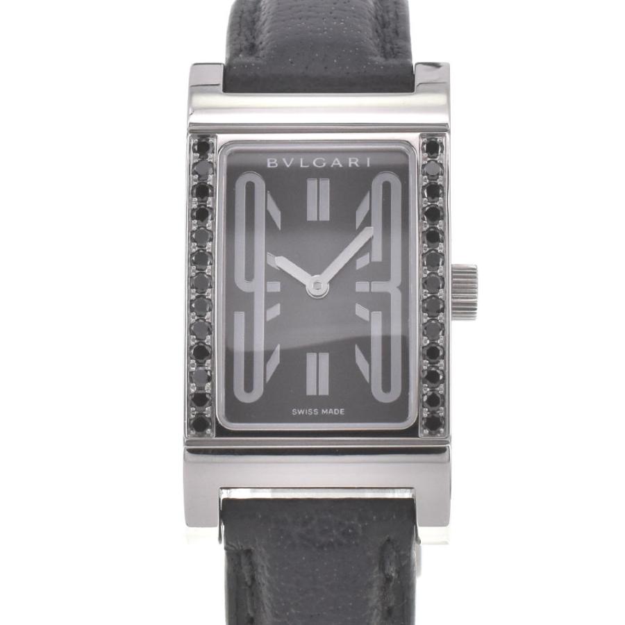 BVLGARI △ ☆良品【BVLGARI】ブルガリ レッタンゴロ RT39S ブラック 