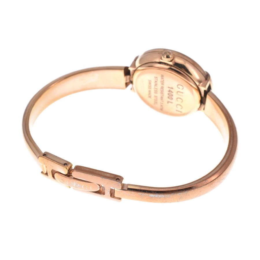 【美品】GUCCI 1400L レディース 腕時計 ゴールド ホワイト文字盤 GUCCI（グッチ） □ 【GUCCI】グッチ 1400L シェルホワイト文字盤