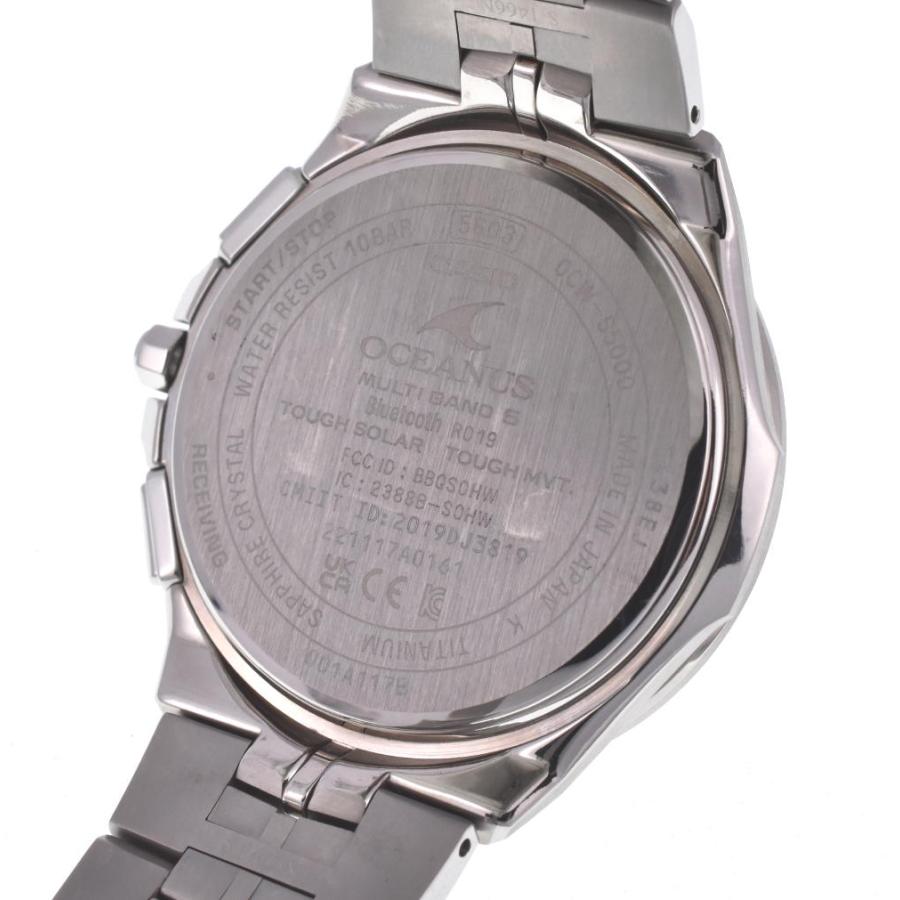 ☆美品★保証書付 【CASIO】カシオ オシアナス マンタ OCW-S5000EK-1AJF 江戸切子 世界限定 1000本 ソーラー電波 メンズ R#118470