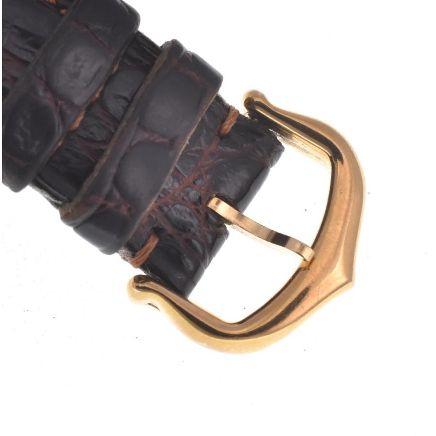 【CARTIER】カルティエ マストタンク ヴェルメイユ 1613 SV925(GP)/レザー クォーツ 【Tsuyosa】 レディース J#120421