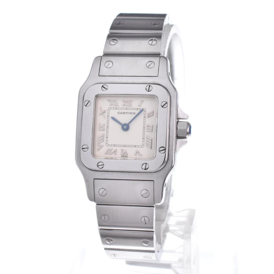 Cartier（カルティエ） ☆良品【CARTIER】カルティエ サントスガルベ SM W20024D6/1565 クォーツ レディース L ...