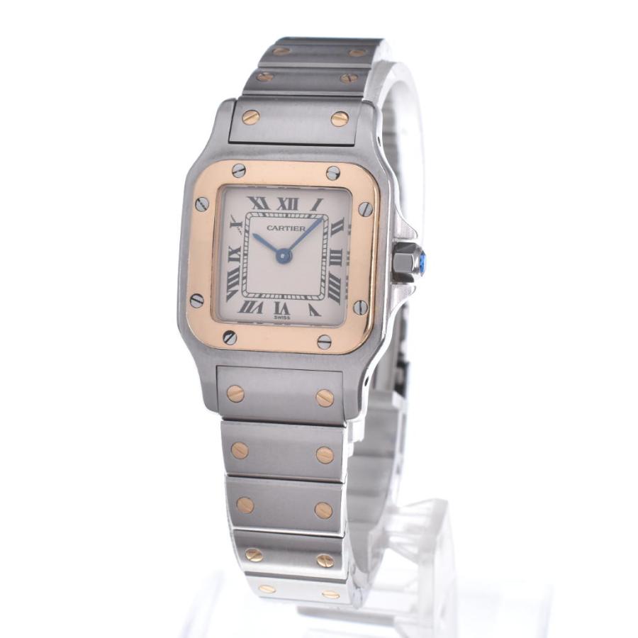 カルティエ　サントス 新品)CARTIER カルティエ サントス ドゥ カルティエ クロノグラフ XL