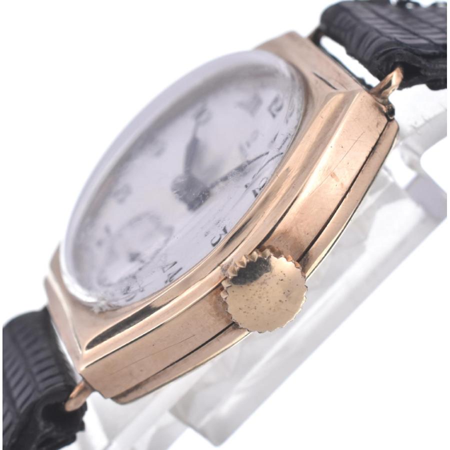 OMEGA（オメガ） ヴィンテージ ポーセリンダイヤル スモセコ YG/レザー