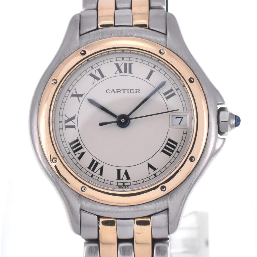 くー Cartier 【CARTIER】カルティエ パンテールクーガー 187906