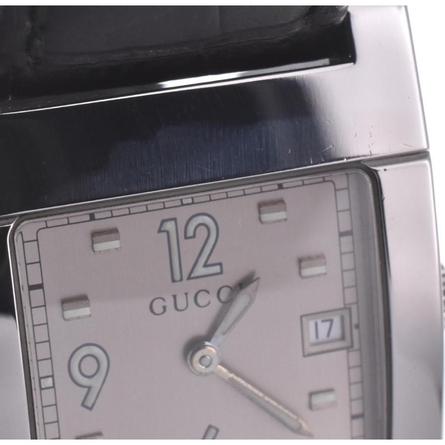 GUCCI（グッチ） △ GUCCI 7700M デイト SS/レザー クォーツ メンズ Q