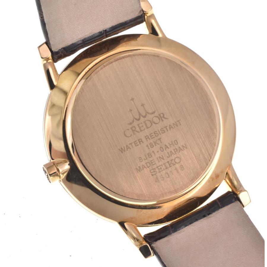 セイコー クレドール シグノ　8J81-0AC0 WG×社外革 QZ 18KT セイコー クレドール シグノ 8J81-0AC0 WG×社外革 QZ 18KT
