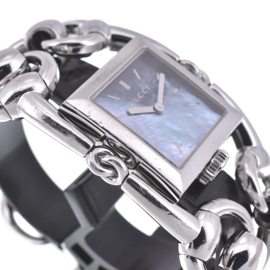 GUCCI △ グッチ 116.3 シニョーリア ブルーシェル 文字盤