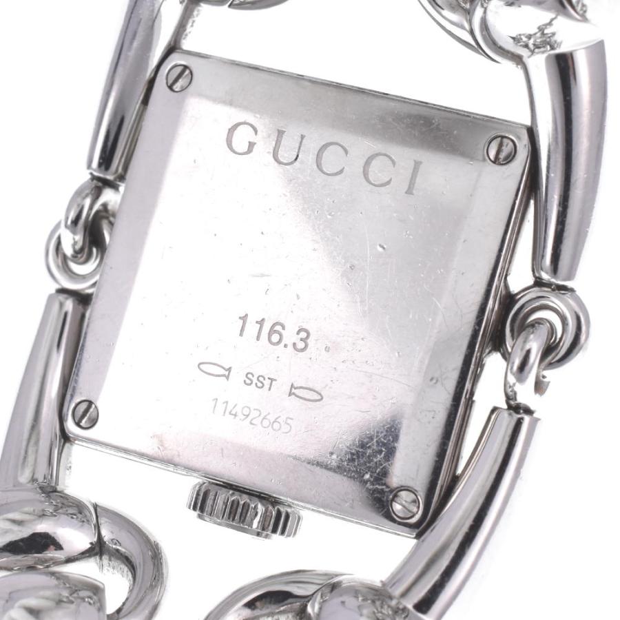 GUCCI（グッチ） △ GUCCI 116.3 シニョーリア ブルーシェル 文字盤