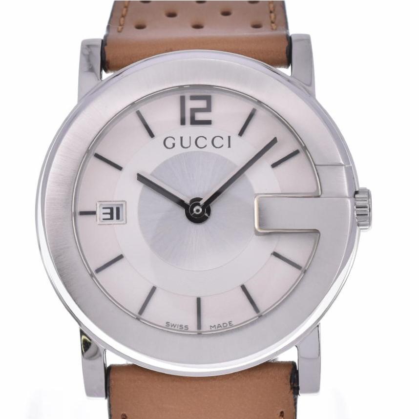 グッチ GUCCI 101J デイト SS/レザー クォーツ ユニセックス K#123449 :123449:aonohappa - 通販 ...