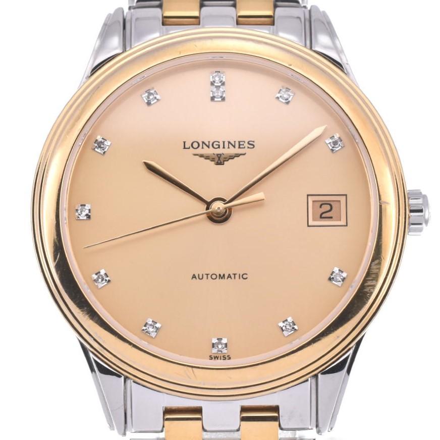 ロンジン LONGINES L4.774.3 フラッグシップ 12Pダイヤ デイト 自動巻き メンズ _963326 LONGINES（ロンジン） LONGINES L4.774.3 フラッグシップ 12P