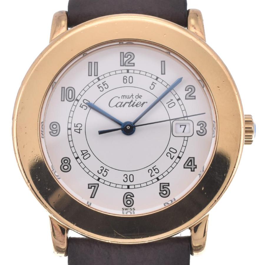 Cartier カルティエ CARTIER W100844B マスト ロンド ヴェルメイユ LM 
