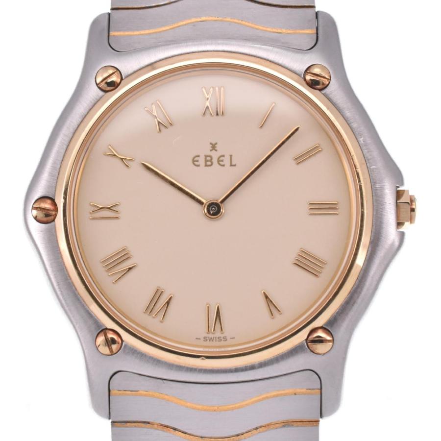 EBEL エベル 181909 クラッシックウェーブ K18 ベゼル クォーツ メンズ 