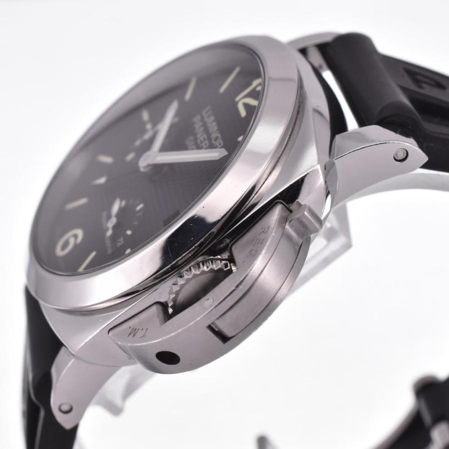 △ パネライ PANERAI PAM00537 ルミノール 1950 3デイズ GMT アッチャイオ 自動巻き メンズ 良品 箱・保証書付き K#125901｜aonohappa｜03