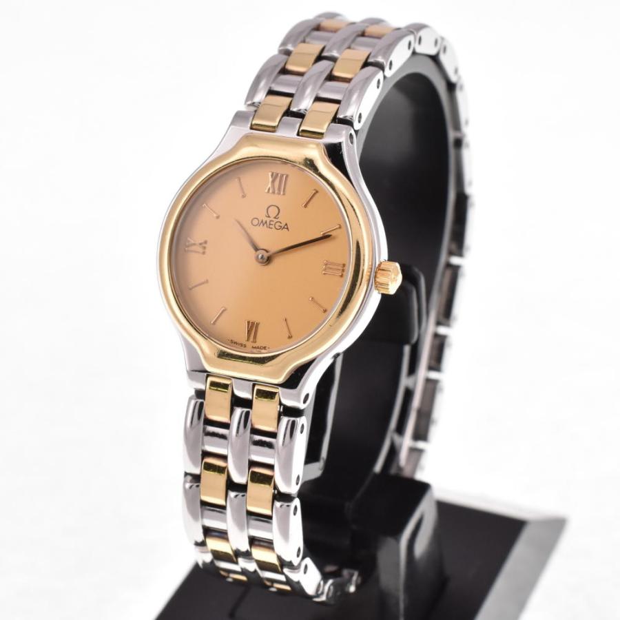 OMEGA（オメガ） デビル シンボル SS/K18YG クォーツ レディース 良品