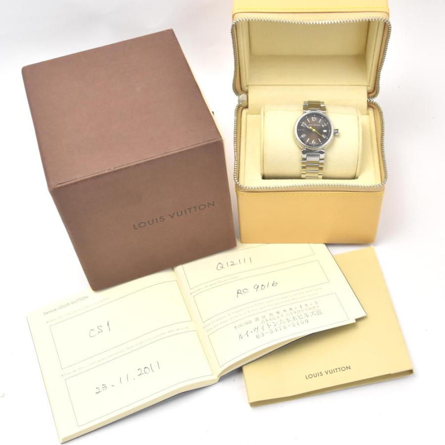 ルイ・ヴィトン LOUIS VUITTON Q1211 タンブール デイト クォーツ  