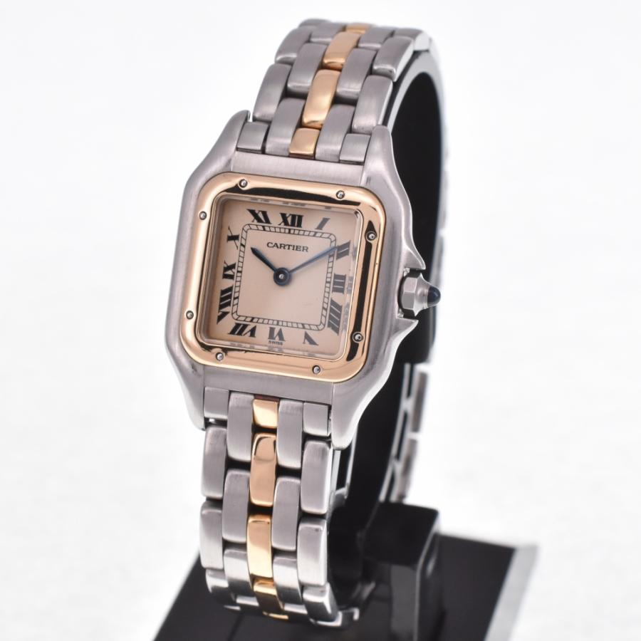 カルティエ CARTIER パンテール SM 1ロウ SS/K18YG クォーツ 