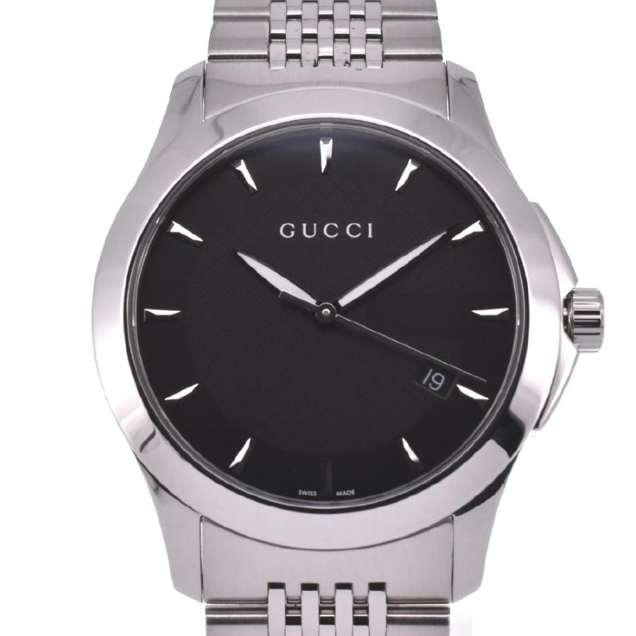 【美品】GUCCI Gタイムレス 126.4 メンズ時計 デイト GUCCI（グッチ） GUCCI 126.4 Gタイムレス デイト SS クォーツ メンズ