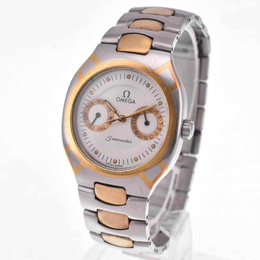 OMEGA（オメガ） シーマスター ポラリス デイデイト SS/K18 クォーツ