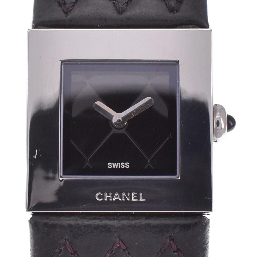 シャネル マトラッセ レディース 腕時計 クォーツ SS 黒文字盤 CHANEL シャネル マトラッセ H0116 腕時計 | アルファオメガ [ID v187]