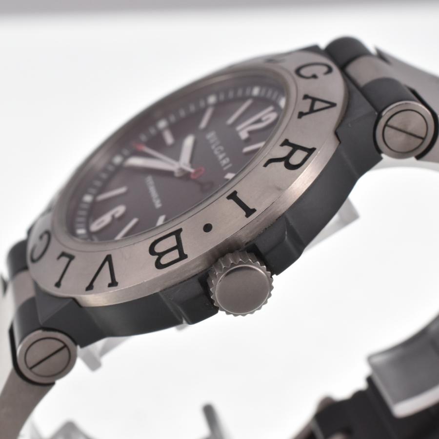 BVLGARI ディアゴノ　チタニウム　TI44TA 自動巻き　メンズ　付属品有 BVLGARI（ブルガリ） BVLGARI TI44TA ディアゴノ チタニウム デイト